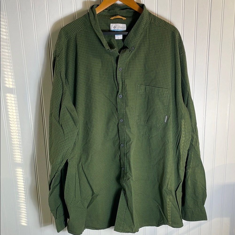 Columbia Green Lightweight Shirt Jacket